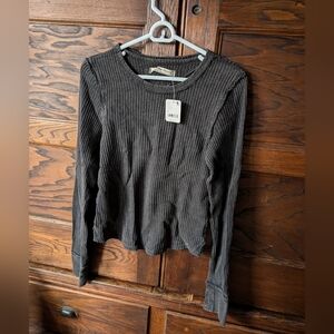 Free People Roll With It Baby thermal shirt
